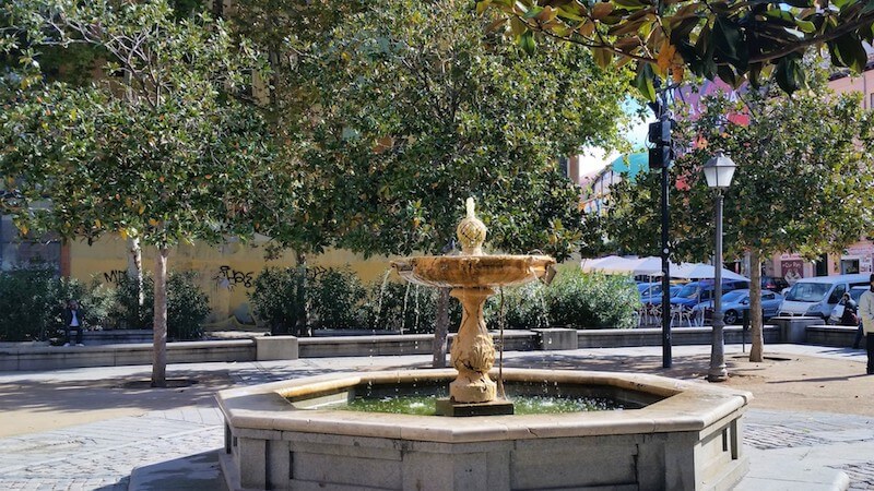 water fountain in Madrid