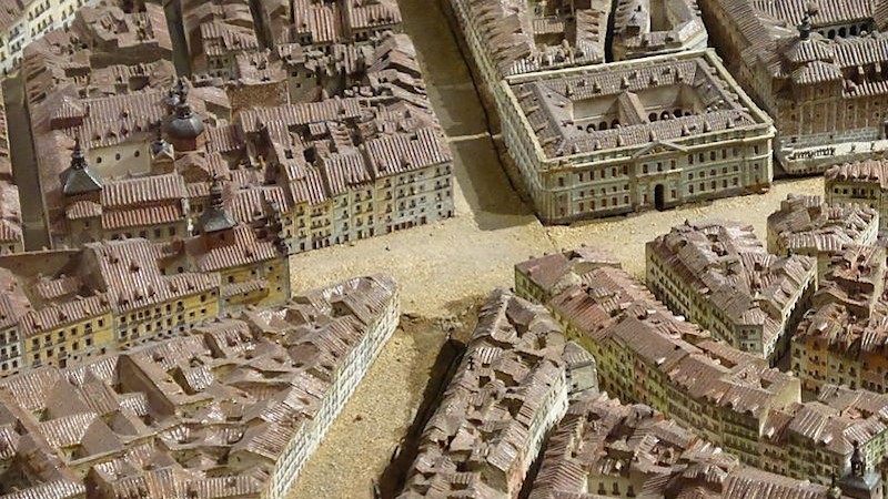 Painting of old Madrid