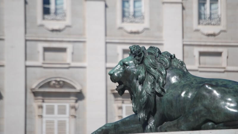 Historic Madrid statue