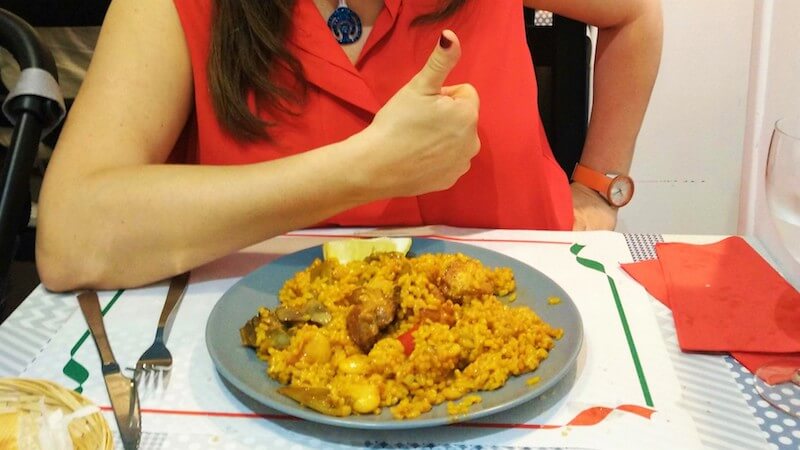 Traditional Spanish Paella dish