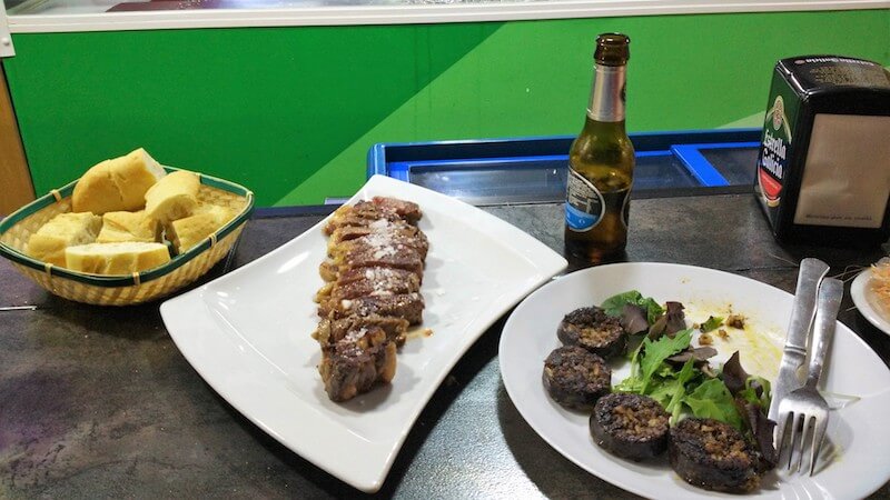 Various delicacies served